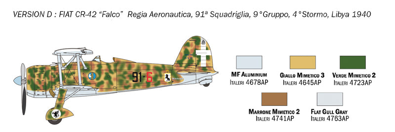 Italeri 1/72 Fiat CR.42 Falco IT1437