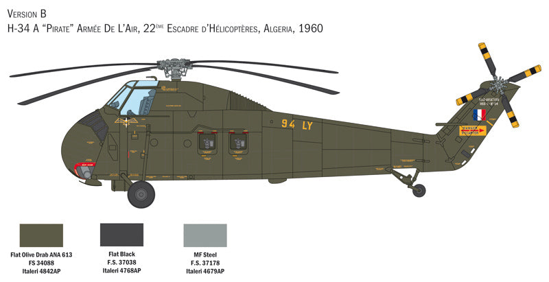 Italeri 1/48 H-34A Pirate /UH-34D U.S. Marines IT2776