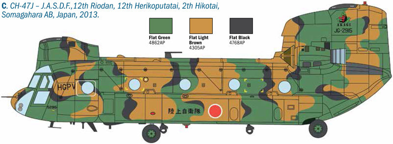 Italeri 1/48 Chinook HC.2 CH-47F IT2779
