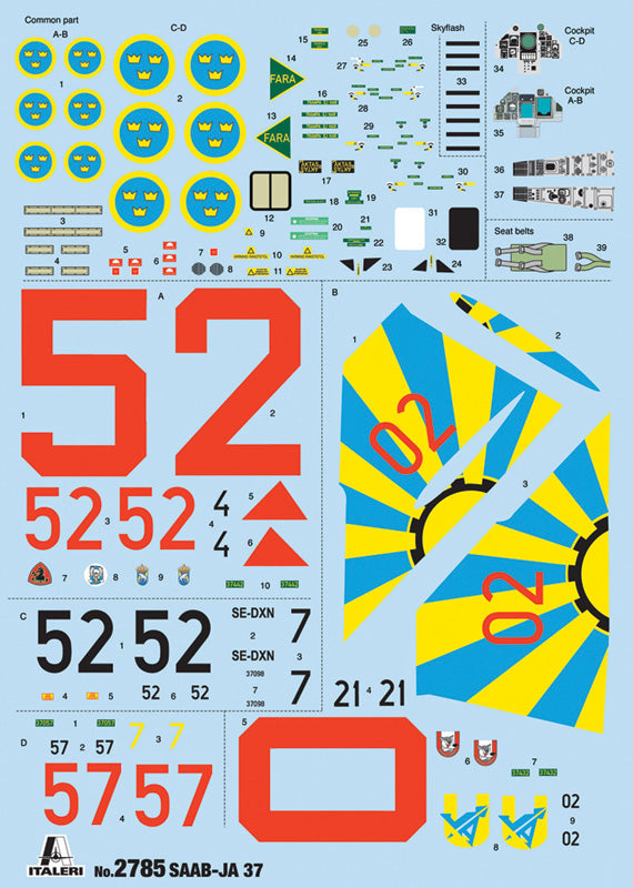 Italeri 1/48 SAAB JA 37/AJ 37 VIGGEN IT2785
