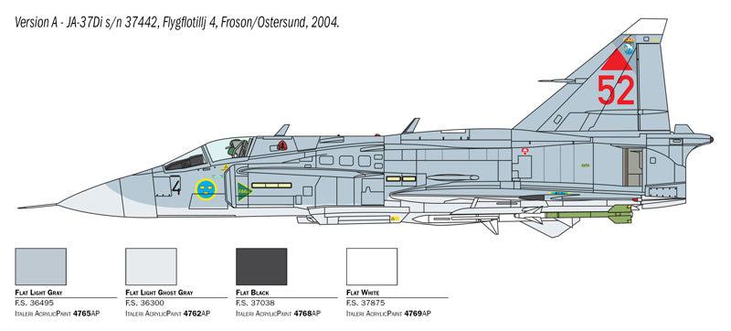 Italeri 1/48 SAAB JA 37/AJ 37 VIGGEN IT2785