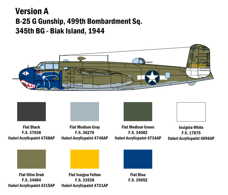 Italeri 1/48 B-25G Mitchell IT2787