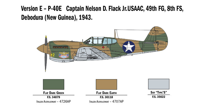 Italeri 1/48 P-40E/K KITTYHAWK IT2795