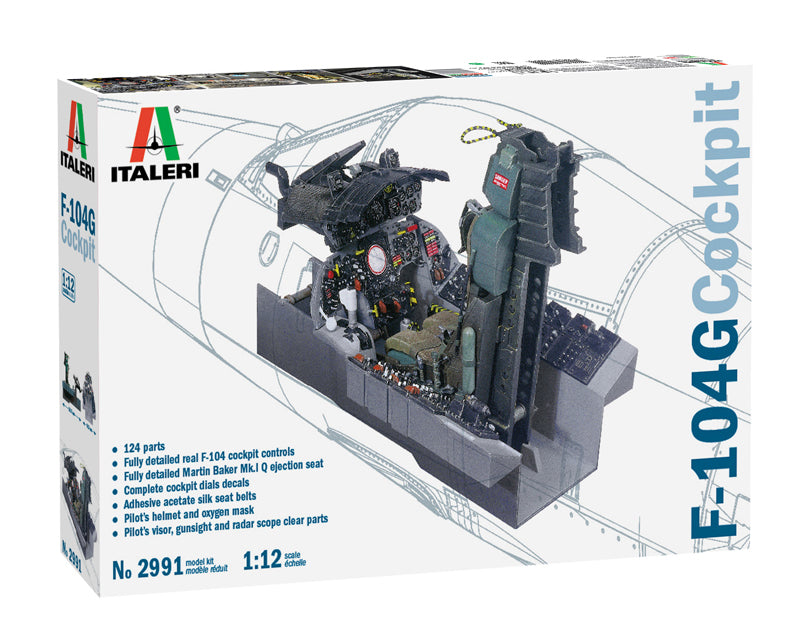 Italeri 1/12 F-104 G COCKPIT INTERIOR IT2991