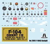 Italeri 1/12 F-104 G COCKPIT INTERIOR IT2991