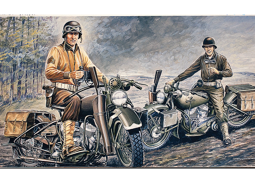 Italeri 1/35 US MOTORCYCLES WW2 D DAY 322