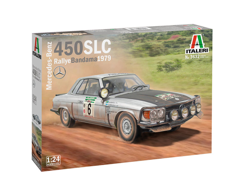 Italeri 1/24 Mercedes-Benz 450SLC Rallye Bandama 1979 IT3632