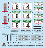 Italeri 1/24 Mercedes-Benz 450SLC Rallye Bandama 1979 IT3632