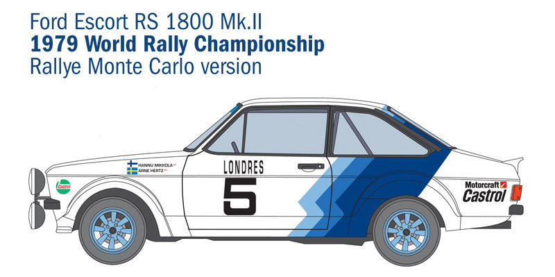 Italeri 1/24 FORD ESCORT RS1800 Mk II 3655