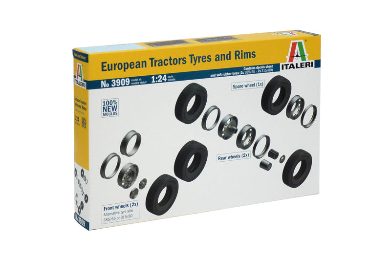 Italeri 1/24 EUROPEAN TYRES AND RIMS 3909