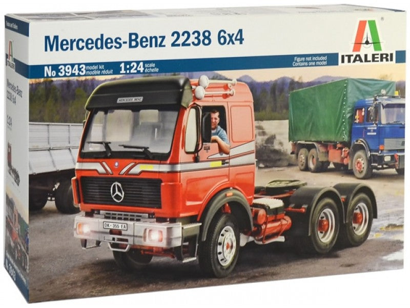 Italeri 1/24 Mercedes-Benz 2238 6x4 SUPER DECALS FOR 2 VERSIONS  3943