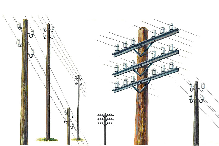 Italeri 1/72 TELEGRAPH POLES 404