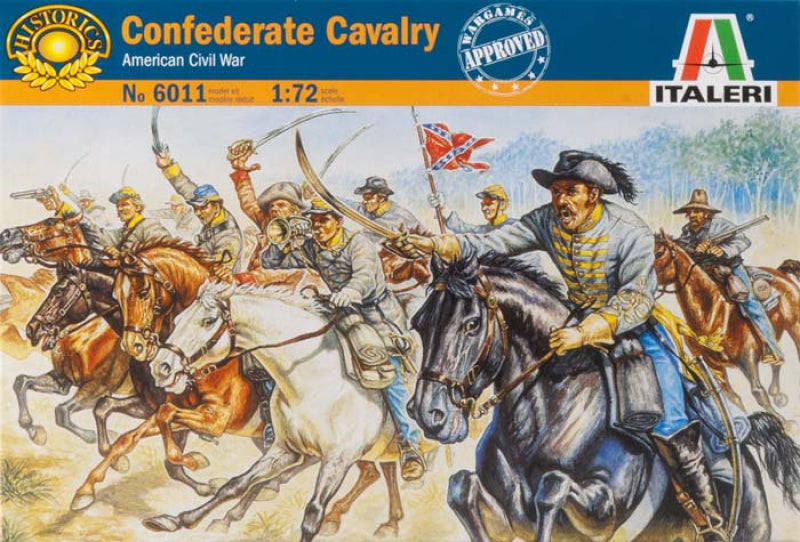 Italeri 1/72 CONFEDERATE CAVALRY USA CIVIL WAR 6011