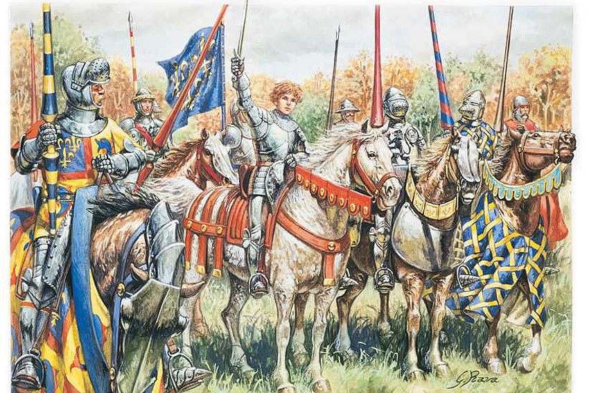 Italeri 1/72 100 YEARS WAR FRENCH WARRIORS 6026