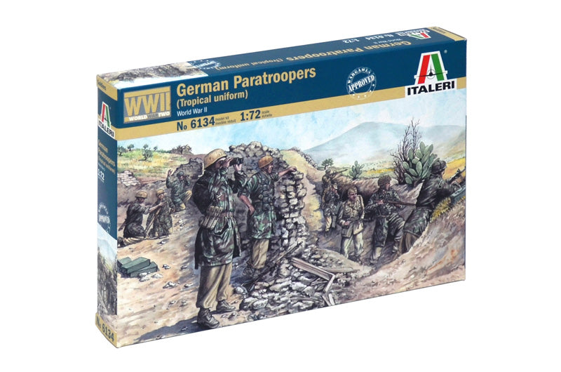 Italeri 1/72 2ND WW GERMAN PARATROOPERS 6134