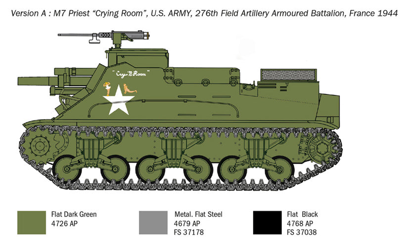 Italeri 1/35 M7 Priest Howitzer Motor Carriage IT6580