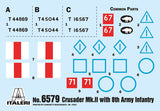 Italeri 1/35 Crusader Mk. II with 8th Army Infantry IT6579