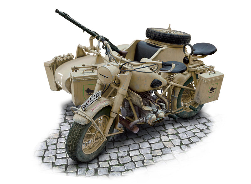 Italeri 1/9 BMW R75 WITH SIDECAR 7403