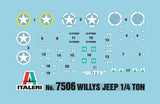 Italeri 1/72 WILLYS JEEP 7506