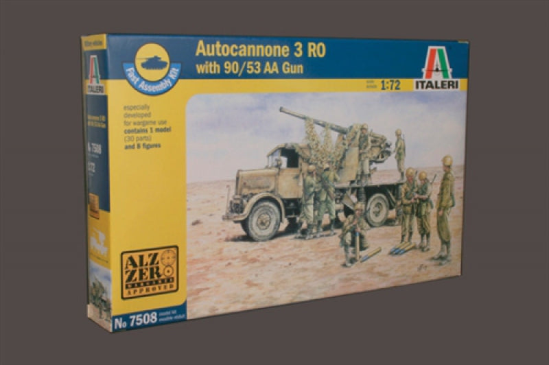 Italeri 1/72 AUTOCANNONE RO3 WITH 90/53 AA 7508