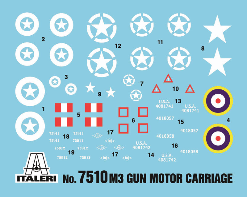Italeri 1/72 M3 76MM GUN MOTOR CARRIAGE 7510