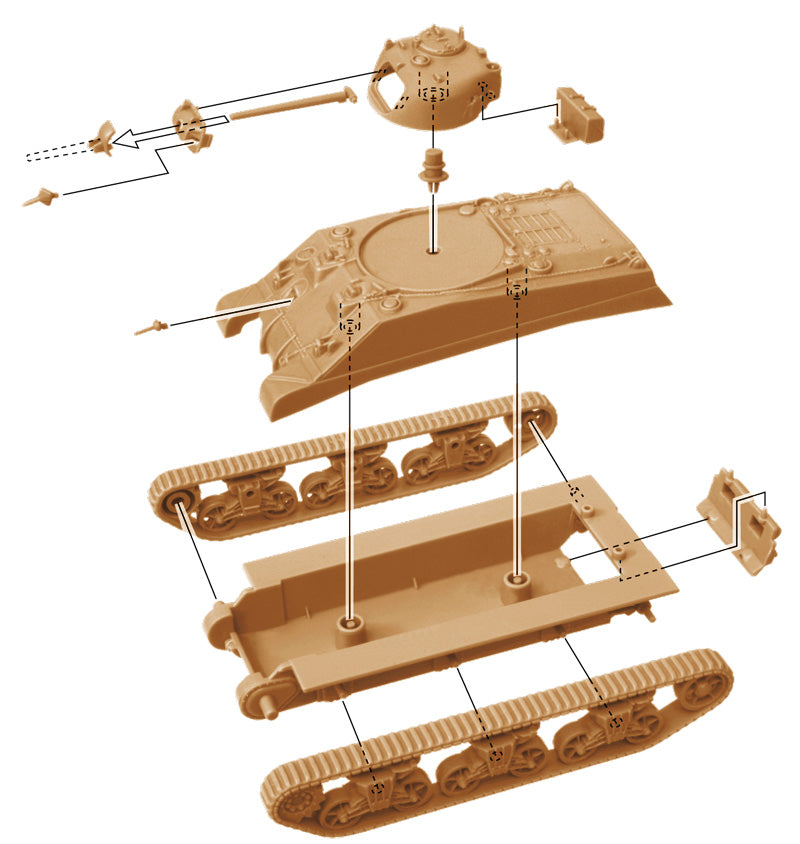 Italeri 1/72 M4A2 SHERMAN III 7511