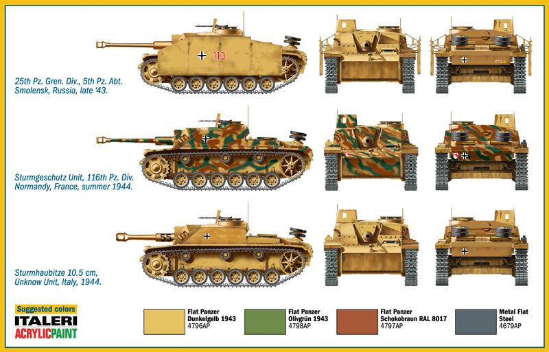 Italeri 1/72 Sd.Kfz. 142/1 STURMGESSCHUETZ 7522