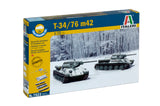 Italeri 1/72 T34/76 M42 (2 FAST ASSEMBLY MODELS) 7523