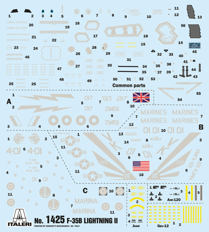 Italeri 1/72 F-35B Lightning II Fighter Kit STVOL Version IT1425