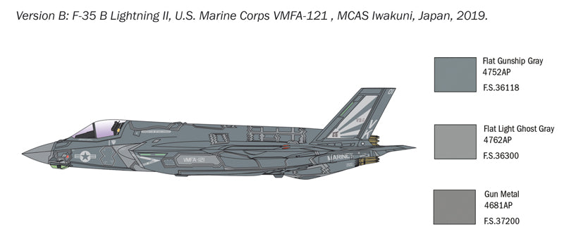 Italeri 1/72 F-35B Lightning II Fighter Kit STVOL Version IT1425