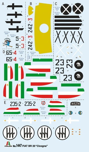 Italeri 1/72 FIAT BR.20 Cicogna IT1447