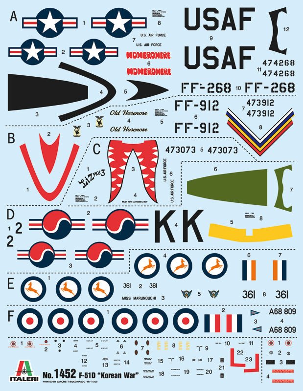 Italeri 1/72 North American F-51D Mustang Korean War IT1452