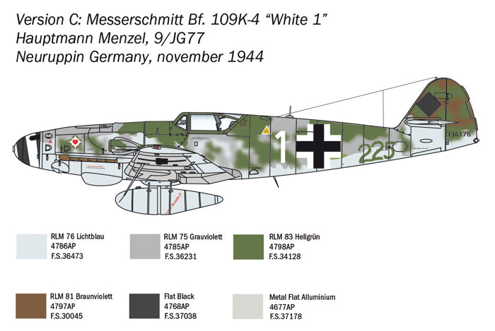 Italeri 1/48 BF 109 K-4 IT2805