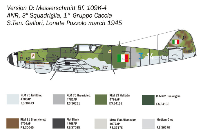 Italeri 1/48 BF 109 K-4 IT2805