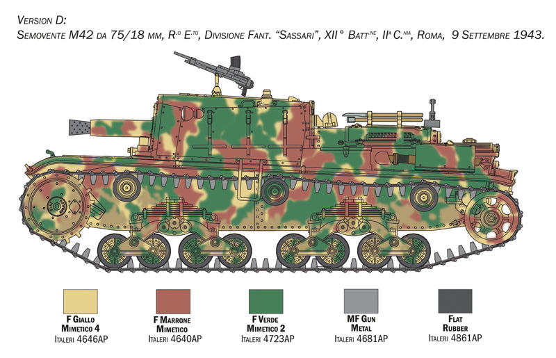 Italeri 1/35 Semovente M42 da 75/18 mm IT6569