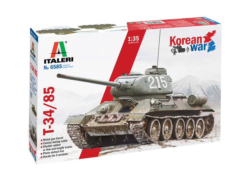 Italeri 1/35 T-34/85 Korean War Edition IT6585