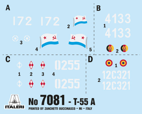 Italeri 1/72 T-55A MBT IT7081