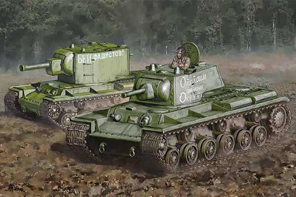 Italeri 1/56 KV1/KV2 (TANK DRIVER INCLUDED) 15763