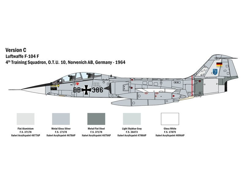 Italeri 1/32 TF-104 G Starfighter IT2509