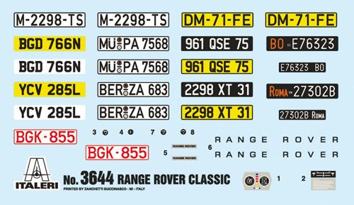 Italeri 1/24 Range Rover Classic IT3644