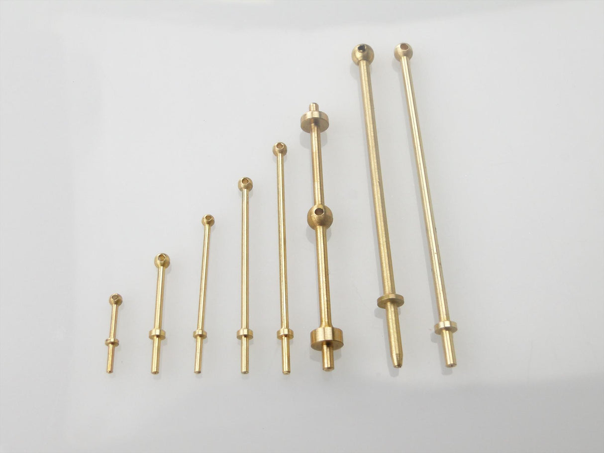 1 Hole Capping Rail Stanchion Brass 32mm