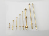 1 Hole Capping Rail Stanchion Brass 32mm