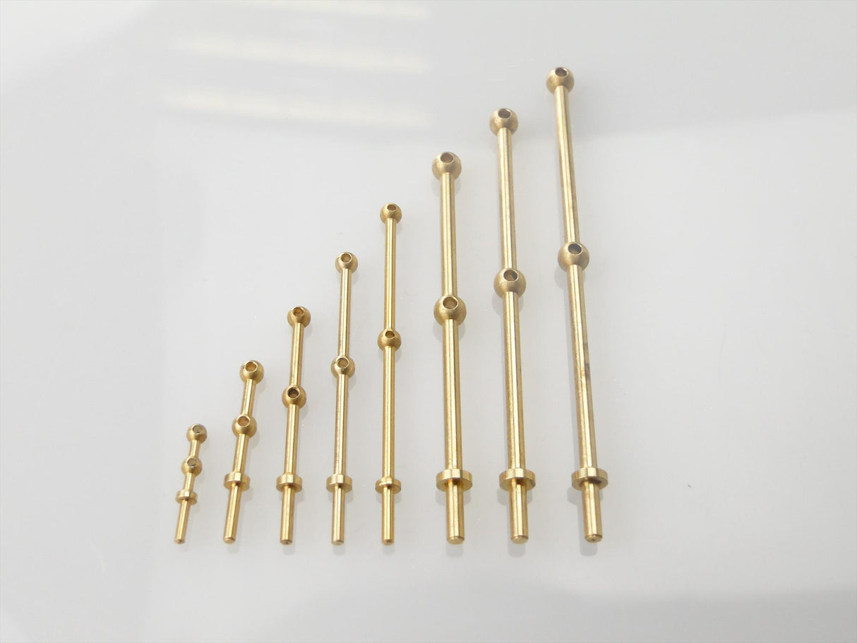 2 Hole Stanchion Brass 15mm