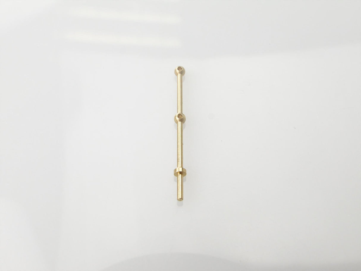 2 Hole Capping Rail Stanchion Brass 20mm