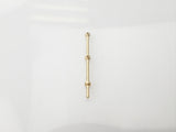 2 Hole Capping Rail Stanchion Brass 20mm