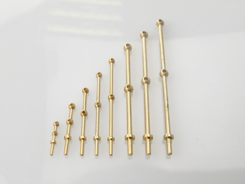 2 Hole Capping Rail Stanchion Brass 20mm