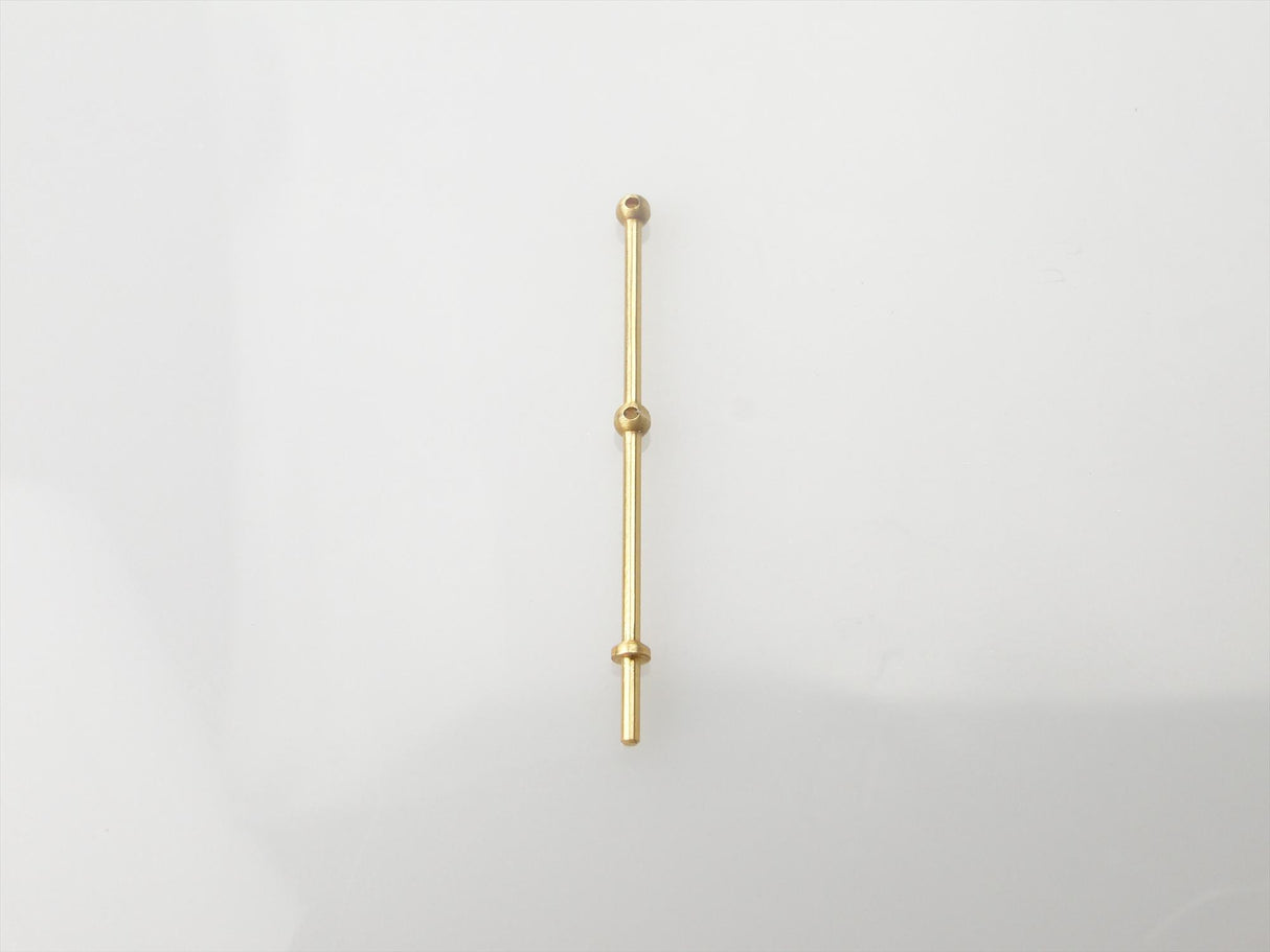 2 Hole Stanchion Brass 25mm (10)