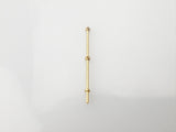 2 Hole Stanchion Brass 25mm (10)