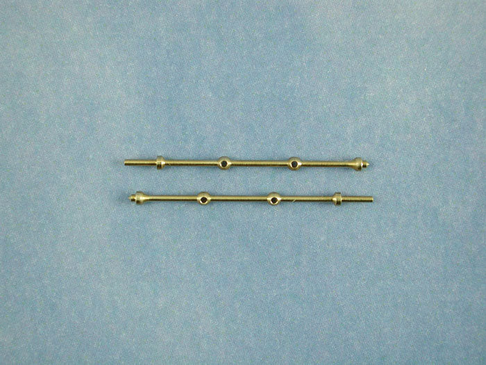 2 Hole Capping Stanchion Brass 25mm (pk10)