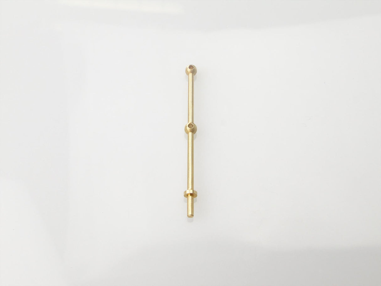 2 Hole Stanchion Brass 30mm